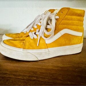 Yellow High-Top Sneakers